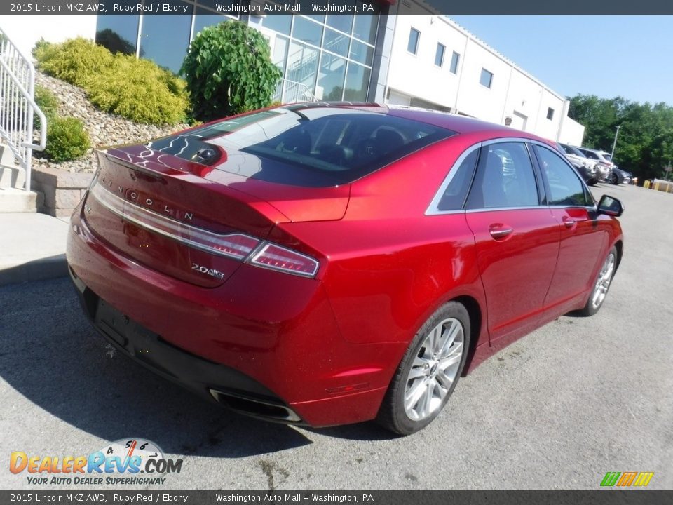 2015 Lincoln MKZ AWD Ruby Red / Ebony Photo #15