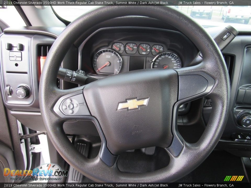 2019 Chevrolet Silverado 3500HD Work Truck Regular Cab Stake Truck Summit White / Dark Ash/Jet Black Photo #19