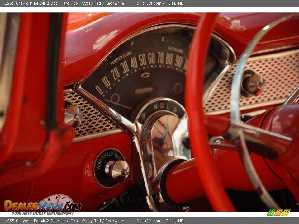 1955 Chevrolet Bel Air 2 Door Hard Top Gypsy Red / Red/White Photo #11