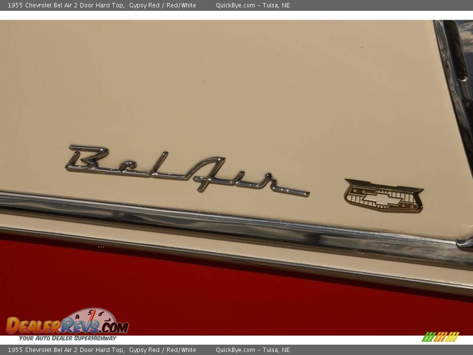 1955 Chevrolet Bel Air 2 Door Hard Top Gypsy Red / Red/White Photo #16