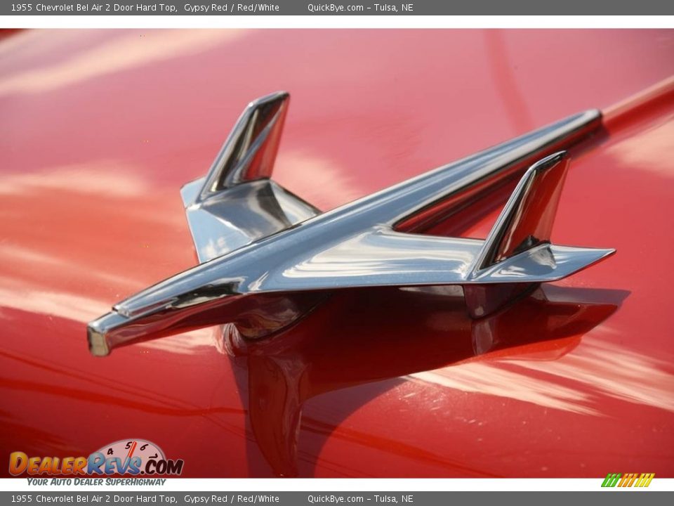 1955 Chevrolet Bel Air 2 Door Hard Top Gypsy Red / Red/White Photo #17