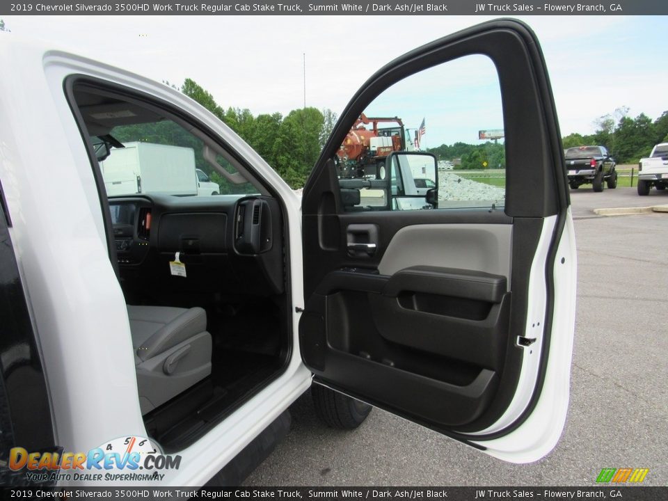 2019 Chevrolet Silverado 3500HD Work Truck Regular Cab Stake Truck Summit White / Dark Ash/Jet Black Photo #28
