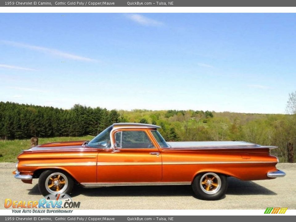 Gothic Gold Poly 1959 Chevrolet El Camino  Photo #2