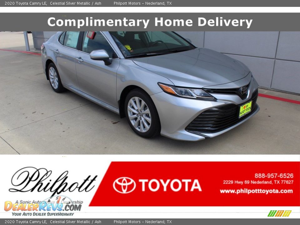 2020 Toyota Camry LE Celestial Silver Metallic / Ash Photo #1