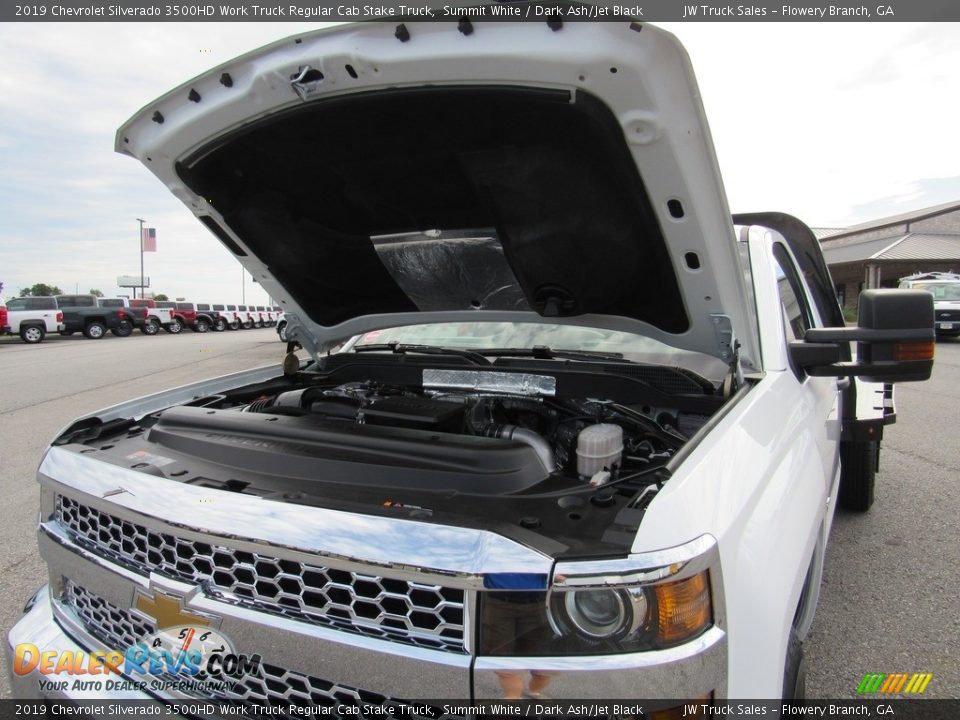 2019 Chevrolet Silverado 3500HD Work Truck Regular Cab Stake Truck Summit White / Dark Ash/Jet Black Photo #35