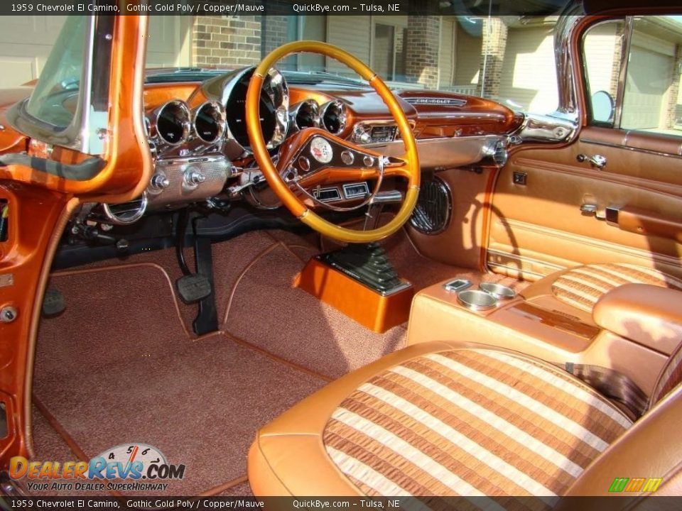 Copper/Mauve Interior - 1959 Chevrolet El Camino  Photo #16