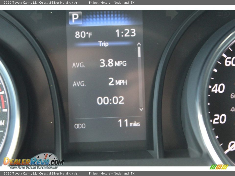 2020 Toyota Camry LE Celestial Silver Metallic / Ash Photo #15