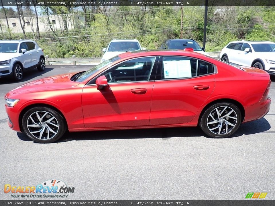 2020 Volvo S60 T6 AWD Momentum Fusion Red Metallic / Charcoal Photo #6