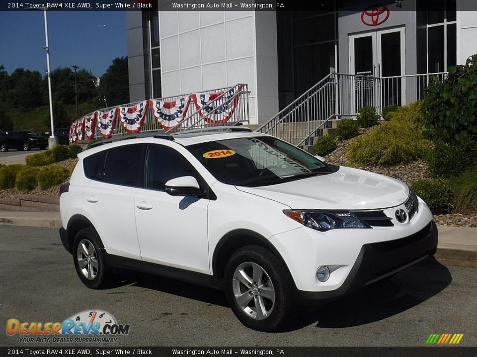 2014 Toyota RAV4 XLE AWD Super White / Black Photo #1