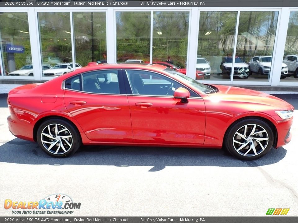 2020 Volvo S60 T6 AWD Momentum Fusion Red Metallic / Charcoal Photo #10