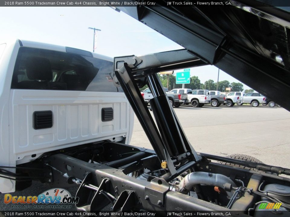 2018 Ram 5500 Tradesman Crew Cab 4x4 Chassis Bright White / Black/Diesel Gray Photo #11