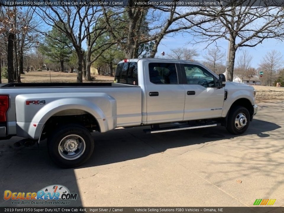 2019 Ford F350 Super Duty XLT Crew Cab 4x4 Ingot Silver / Camel Photo #8