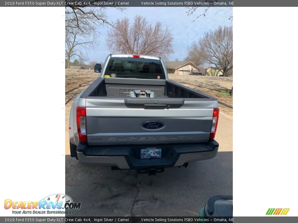 2019 Ford F350 Super Duty XLT Crew Cab 4x4 Ingot Silver / Camel Photo #9