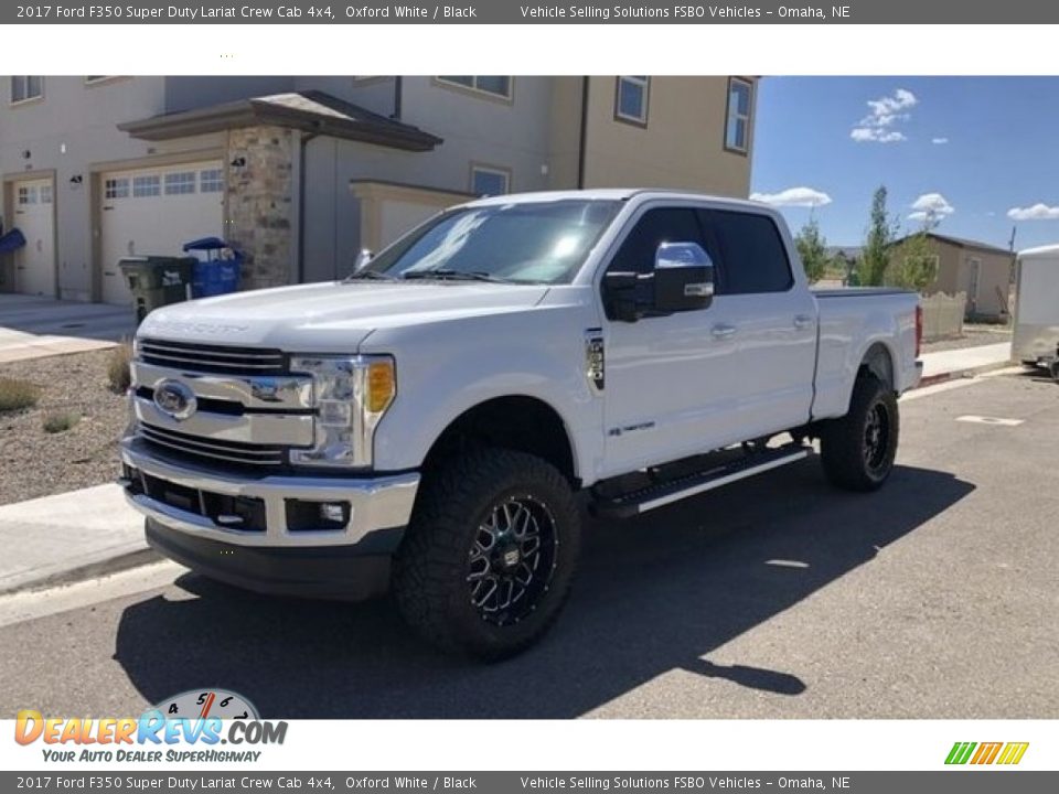 2017 Ford F350 Super Duty Lariat Crew Cab 4x4 Oxford White / Black Photo #1