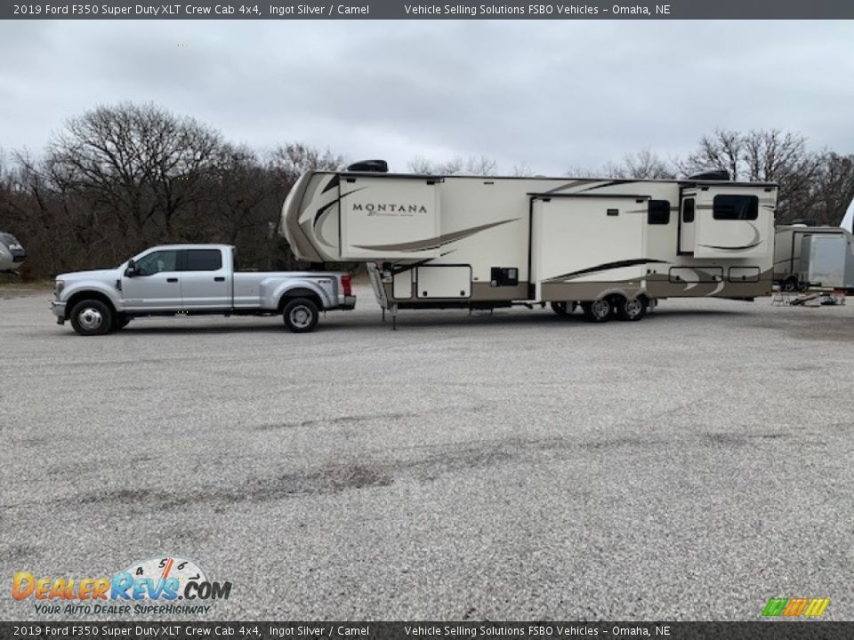 2019 Ford F350 Super Duty XLT Crew Cab 4x4 Ingot Silver / Camel Photo #13