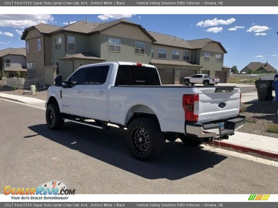 2017 Ford F350 Super Duty Lariat Crew Cab 4x4 Oxford White / Black Photo #8