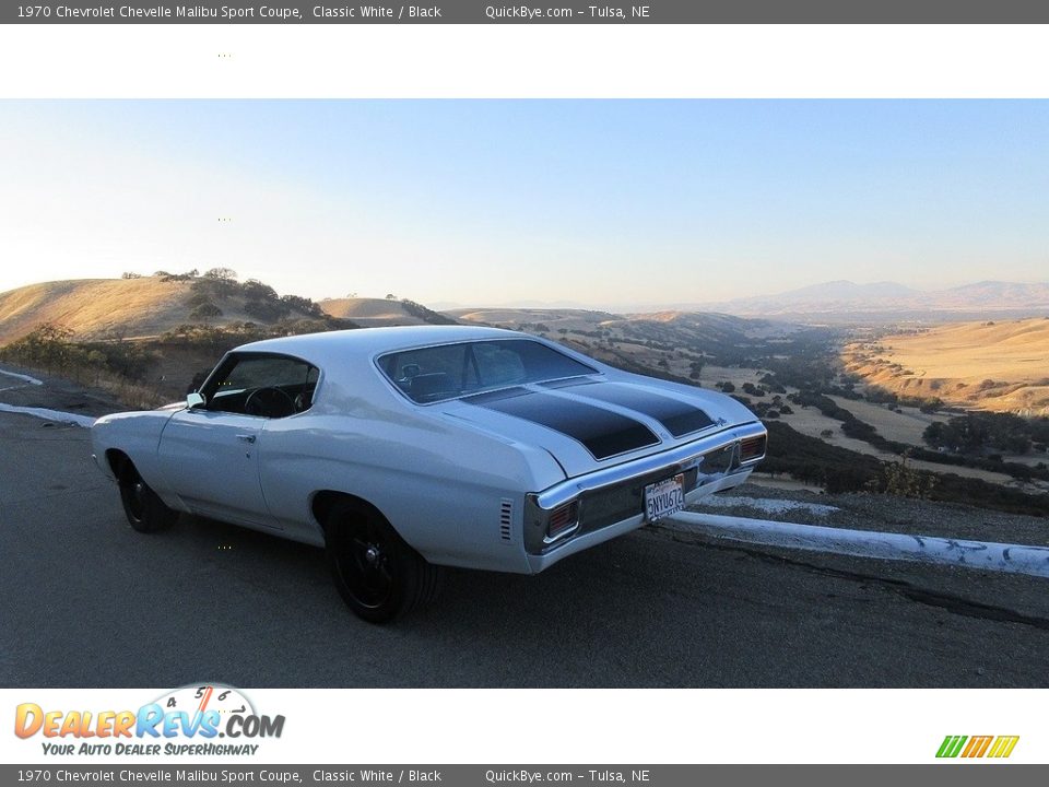 1970 Chevrolet Chevelle Malibu Sport Coupe Classic White / Black Photo #5
