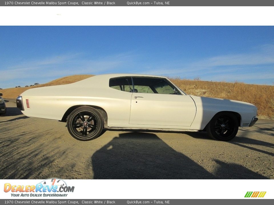 1970 Chevrolet Chevelle Malibu Sport Coupe Classic White / Black Photo #6