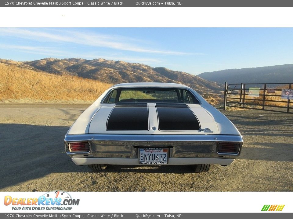 1970 Chevrolet Chevelle Malibu Sport Coupe Classic White / Black Photo #7