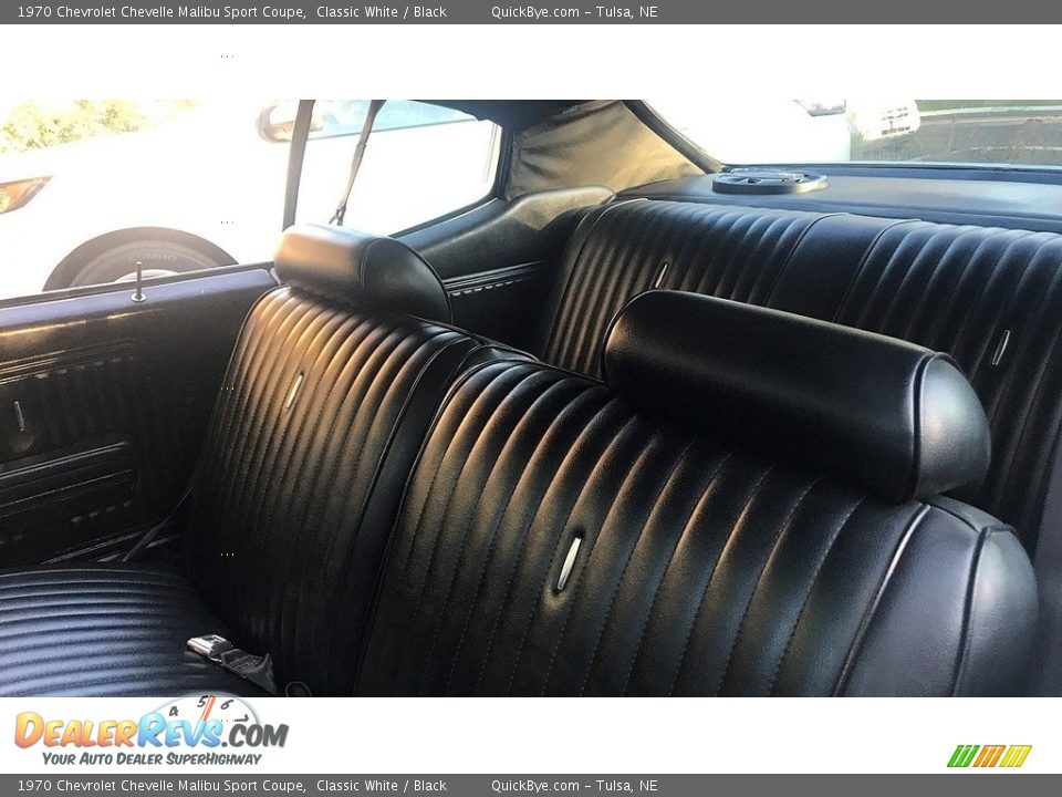 1970 Chevrolet Chevelle Malibu Sport Coupe Classic White / Black Photo #8