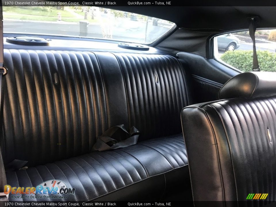 1970 Chevrolet Chevelle Malibu Sport Coupe Classic White / Black Photo #9