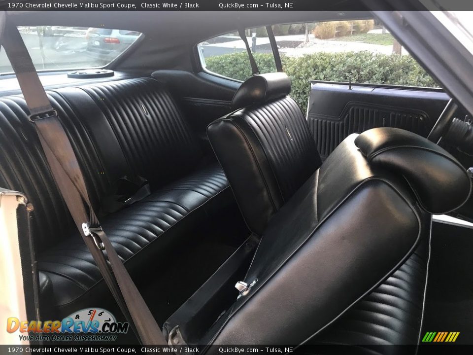1970 Chevrolet Chevelle Malibu Sport Coupe Classic White / Black Photo #10