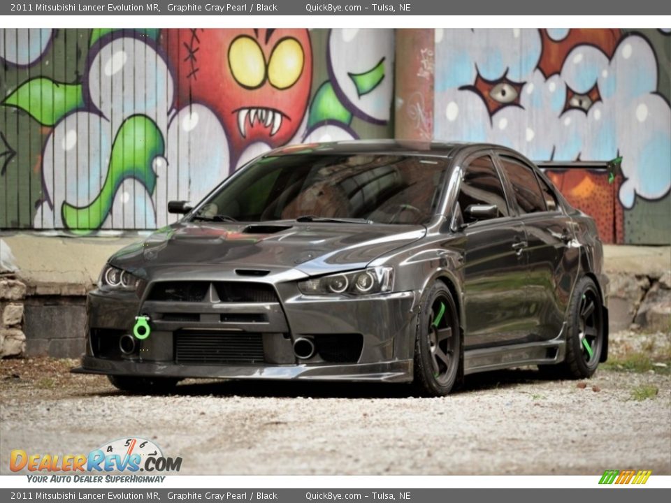 2011 Mitsubishi Lancer Evolution MR Graphite Gray Pearl / Black Photo #1