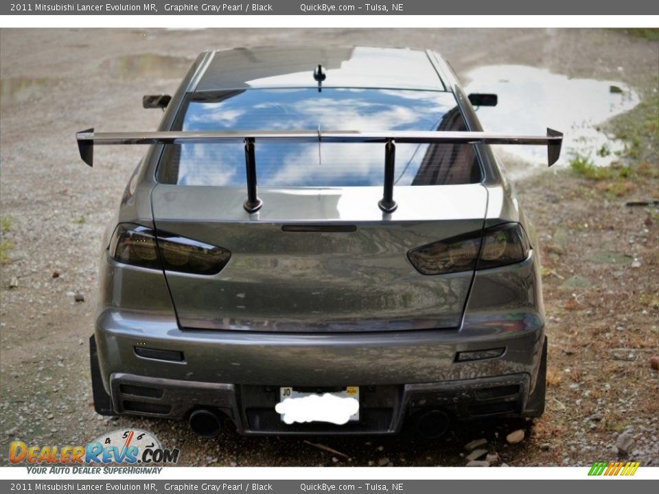 2011 Mitsubishi Lancer Evolution MR Graphite Gray Pearl / Black Photo #4