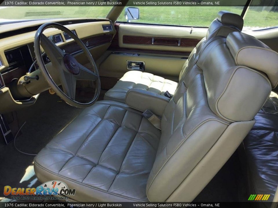 1976 Cadillac Eldorado Convertible Phoenician Ivory / Light Buckskin Photo #4