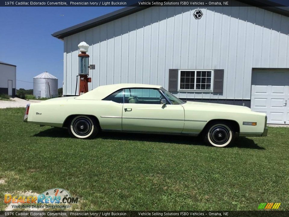 1976 Cadillac Eldorado Convertible Phoenician Ivory / Light Buckskin Photo #8