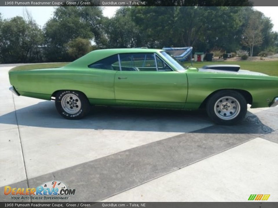 1968 Plymouth Roadrunner Coupe Green / Green Photo #2