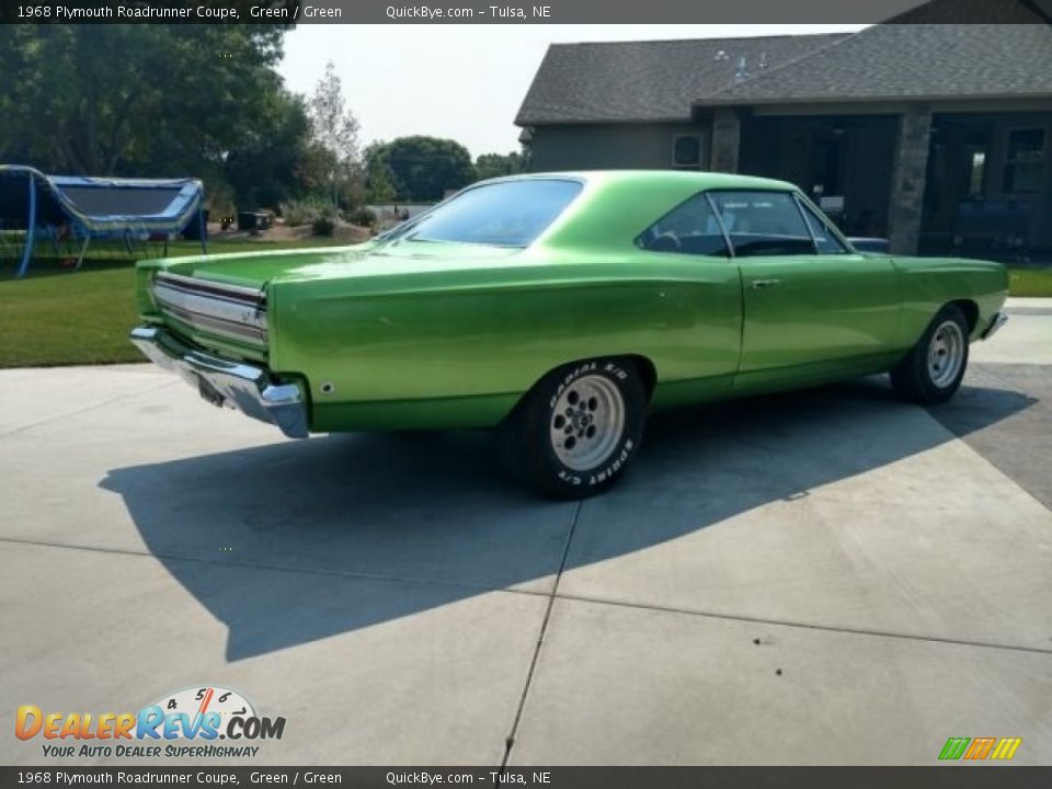 1968 Plymouth Roadrunner Coupe Green / Green Photo #3