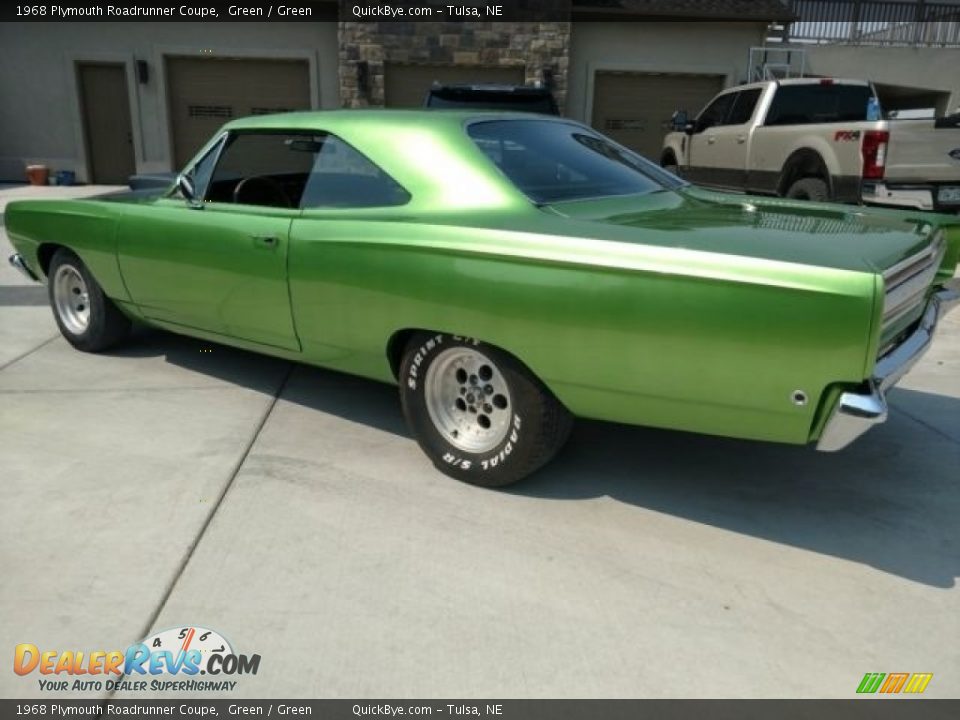 1968 Plymouth Roadrunner Coupe Green / Green Photo #6