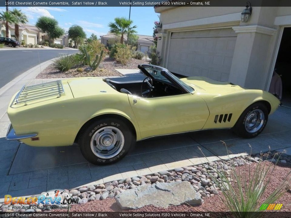 Safari Yellow 1968 Chevrolet Corvette Convertible Photo #6