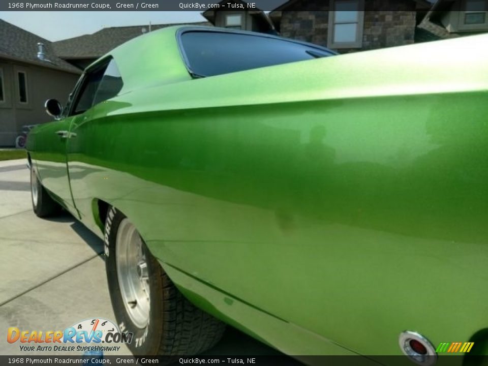 1968 Plymouth Roadrunner Coupe Green / Green Photo #8