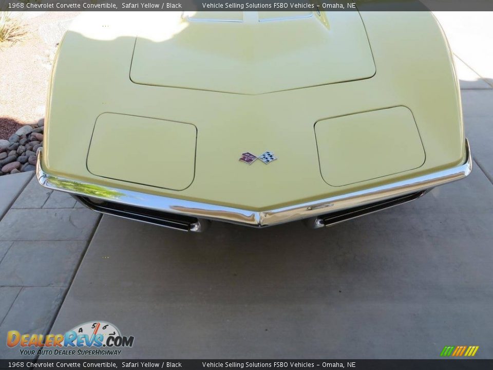1968 Chevrolet Corvette Convertible Safari Yellow / Black Photo #9
