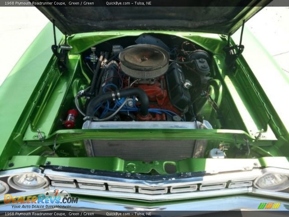 1968 Plymouth Roadrunner Coupe Green / Green Photo #11