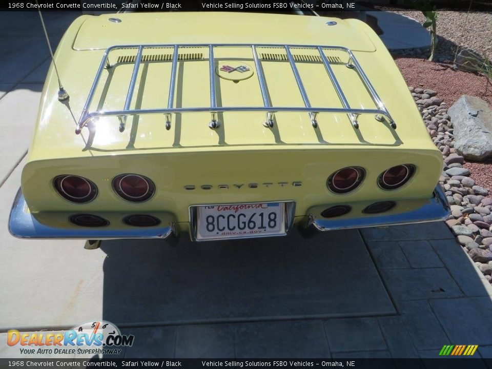 1968 Chevrolet Corvette Convertible Safari Yellow / Black Photo #10