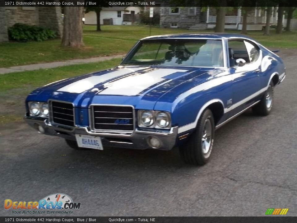 1971 Oldsmobile 442 Hardtop Coupe Blue / Blue Photo #1