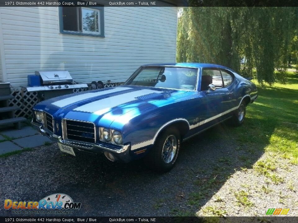 1971 Oldsmobile 442 Hardtop Coupe Blue / Blue Photo #3