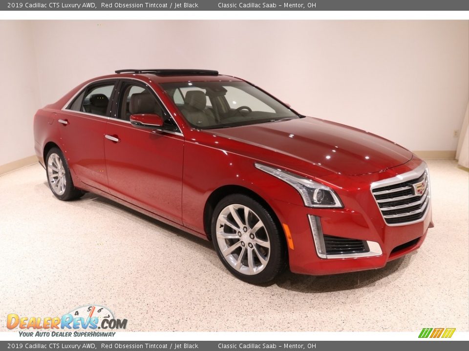 2019 Cadillac CTS Luxury AWD Red Obsession Tintcoat / Jet Black Photo #1