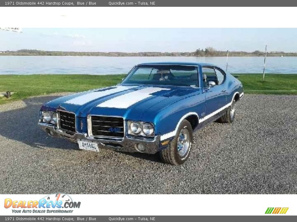 1971 Oldsmobile 442 Hardtop Coupe Blue / Blue Photo #5