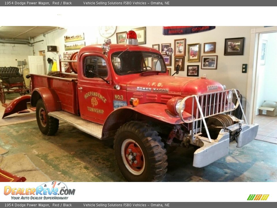 1954 Dodge Power Wagon Red / Black Photo #1