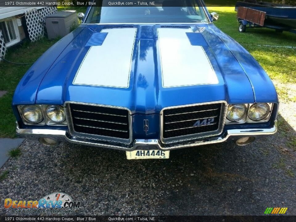 1971 Oldsmobile 442 Hardtop Coupe Blue / Blue Photo #6
