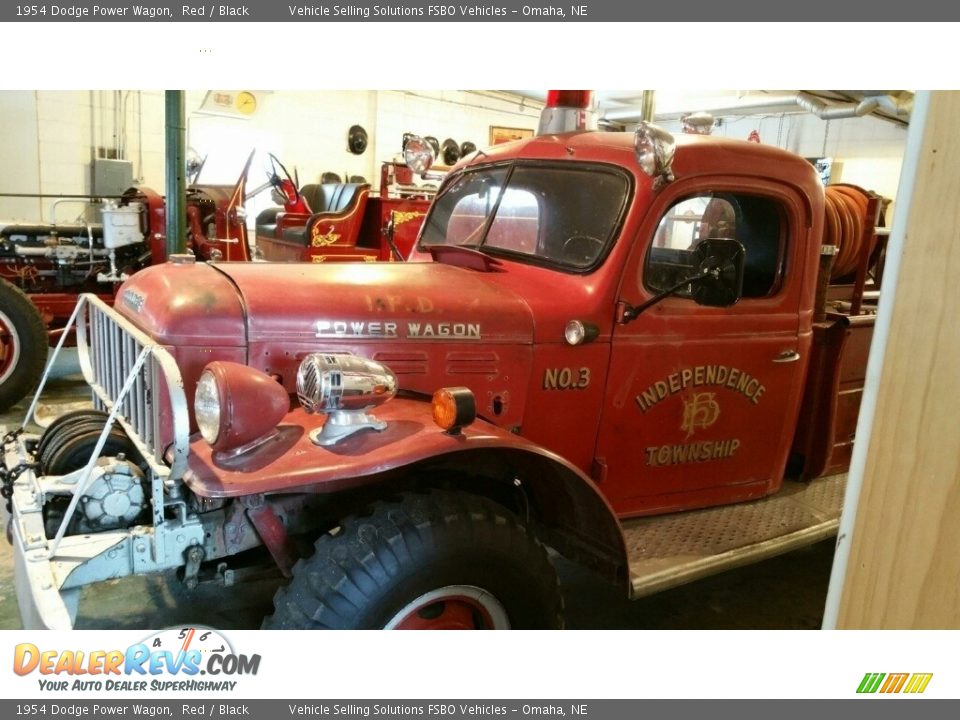 1954 Dodge Power Wagon Red / Black Photo #2