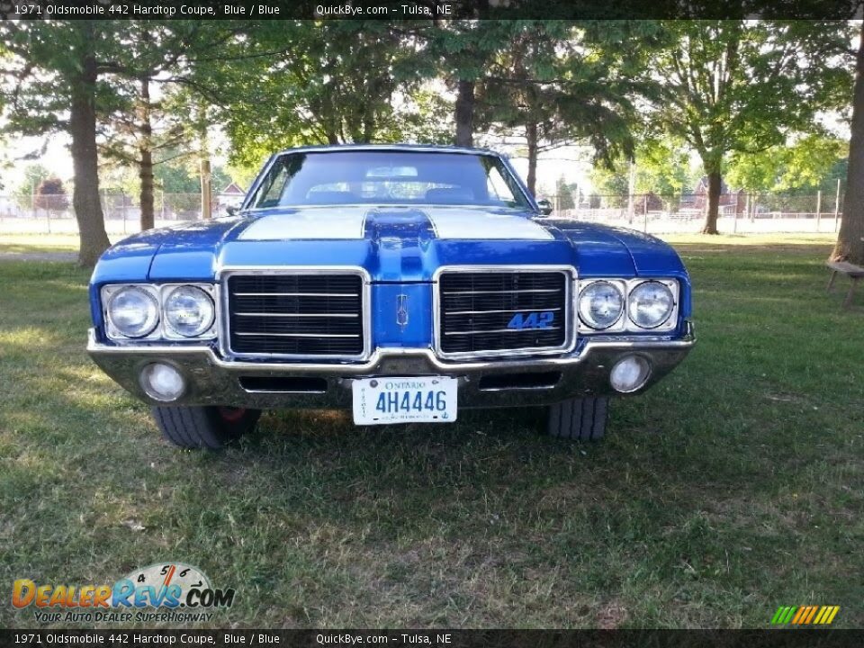 1971 Oldsmobile 442 Hardtop Coupe Blue / Blue Photo #7