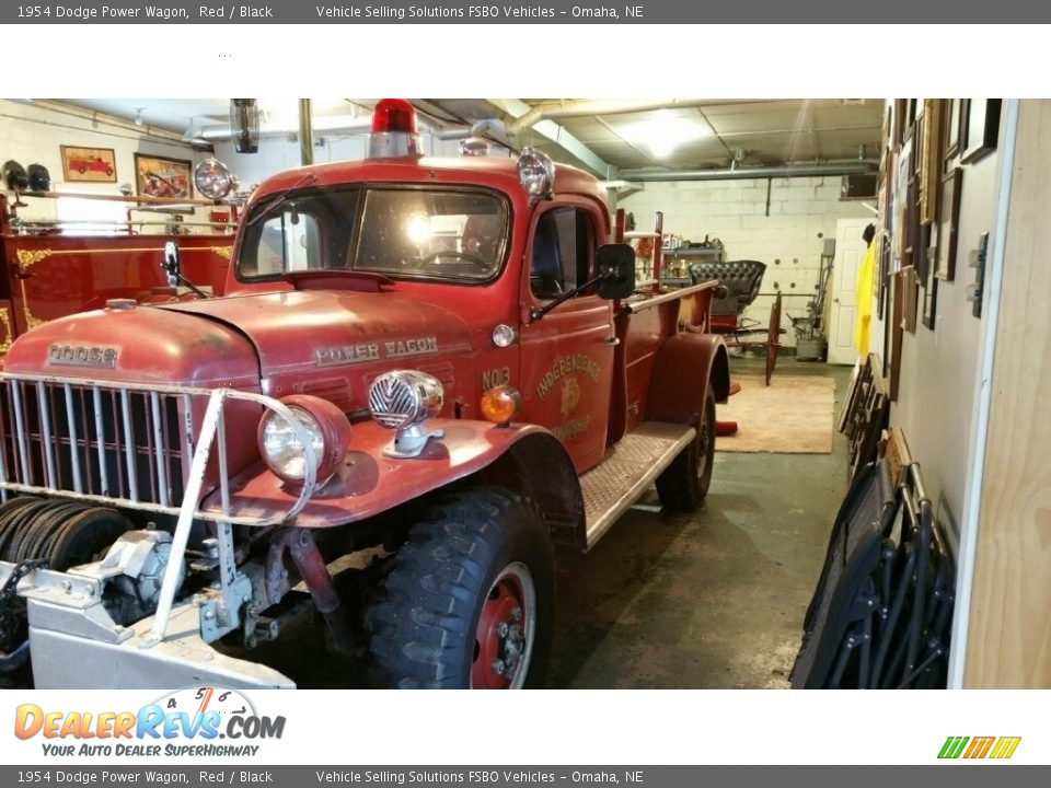 1954 Dodge Power Wagon Red / Black Photo #3