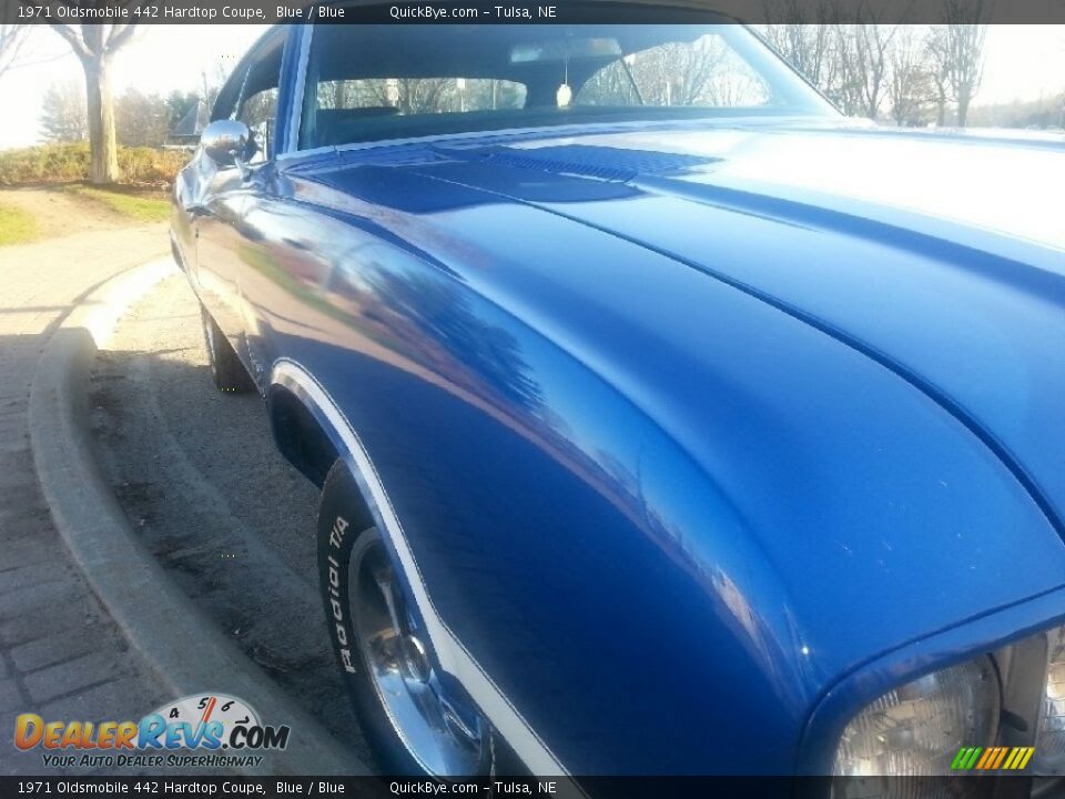 1971 Oldsmobile 442 Hardtop Coupe Blue / Blue Photo #8
