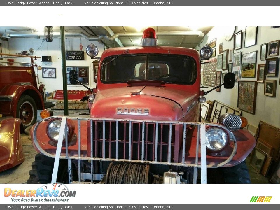1954 Dodge Power Wagon Red / Black Photo #6