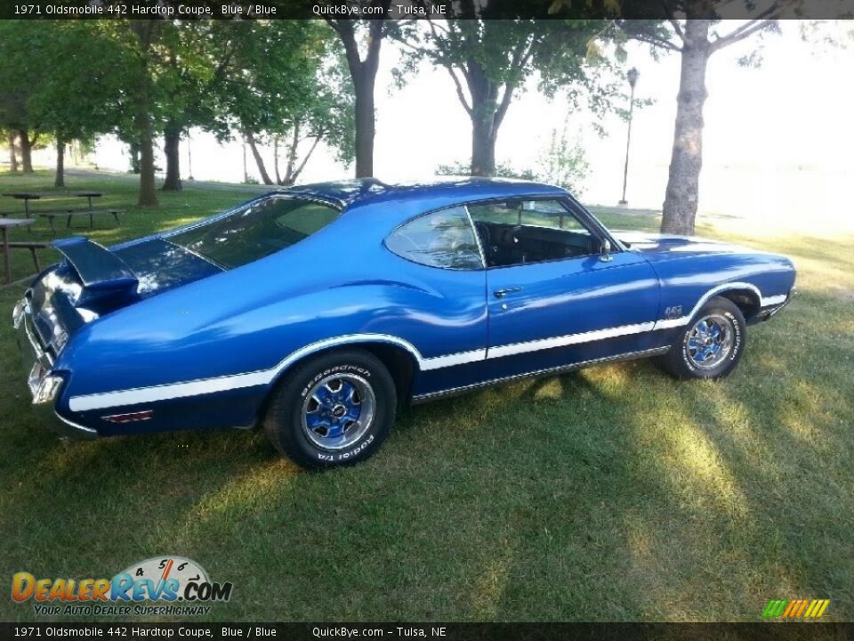 1971 Oldsmobile 442 Hardtop Coupe Blue / Blue Photo #10